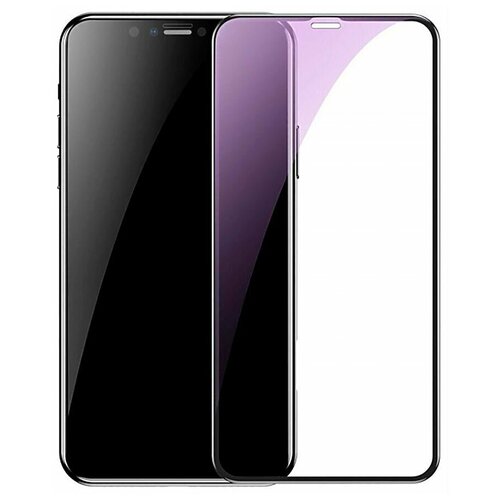 Защитное стекло для iPhone 11 Pro Max/XS Max Baseus All-screen Arc-surface - Черное (SGAPIPH65-HE01) защитное стекло baseus sgapiph65 bm01 iphone xsmax черный