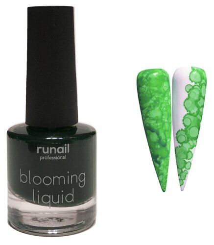 ruNail, Краска для акварельной техники (цвет: зеленый, неон), 7 мл №6211