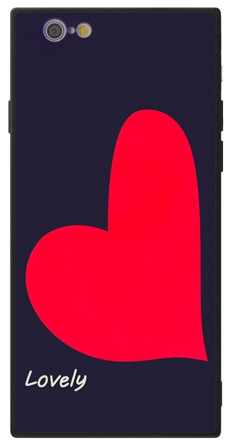 Чехол для Apple iPhone 6/6S, Lovely, Glass Blue Ray Case, Deppa 900281