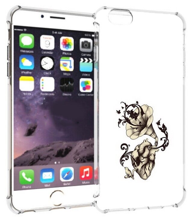 Чехол задняя-панель-накладка-бампер MyPads Граммофон для iPhone 6 plus/ 6S plus 5.5 (Айфон 6/6С+ плюс) противоударный