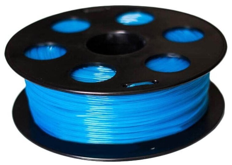Пластик PLA 1,75мм флуоресцентный голубой 1кг BestFilament