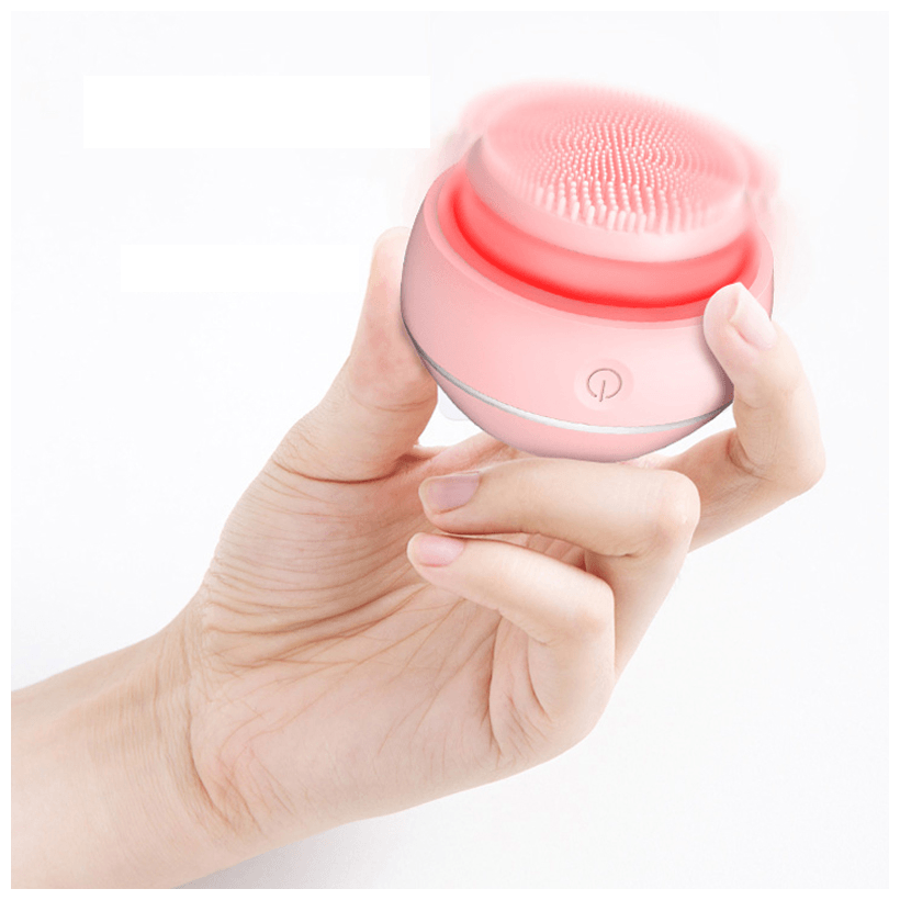Массажер для ультразвуковой чистки лица FitTop L-Sonic, розовый - фотография № 9