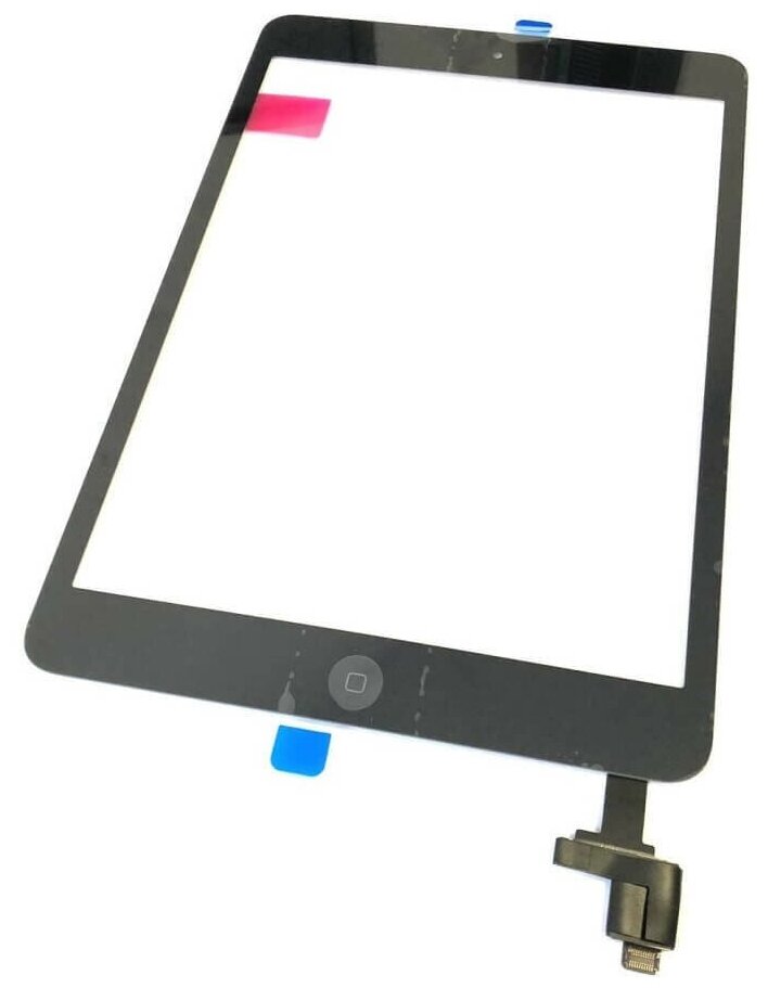 Сенсорное стекло (тачскрин) с коннектором для iPad mini 1, 2 (Original OEM) Белый