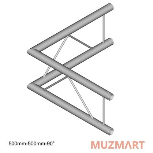 Dura Truss DT 22 C21V-L90 узел стыковочный двухлучевой - угол (вертикальная), 90°, длина сторон 50 см