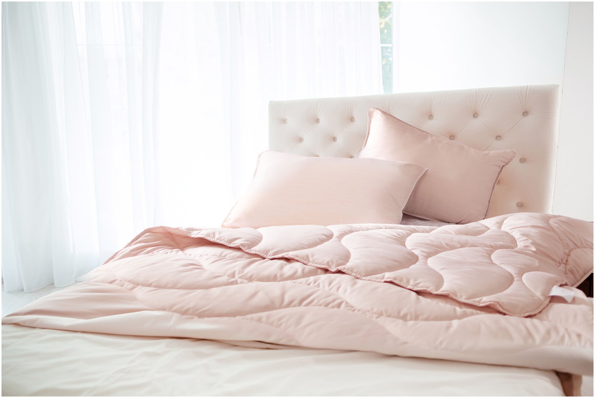 Одеяло Стеганое 172х205 "Marshmallow" Розовый / Подарок на Новый год - фотография № 8