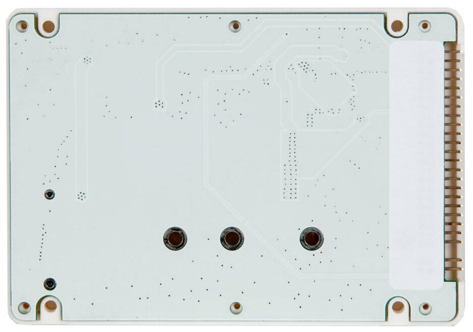 Адаптер-переходник для установки диска SSD M2 SATA (B+M key) в белый пластиковый корпус 25" PATA IDE / NFHK N-2507N