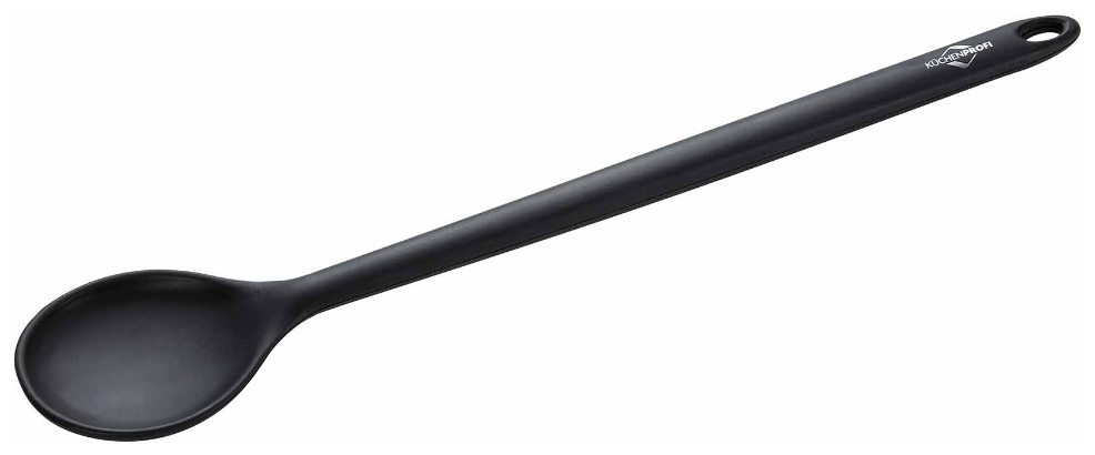 Ложка силиконовая, длина 30 см, ширина 5,5 см, черная от немецкого бренда KÜCHENPROFI