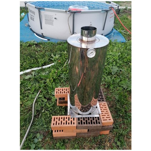 Теплообменник под кирпичную кладку для дровянного водонагревателя 25 кВТ / Железный Очаг /
