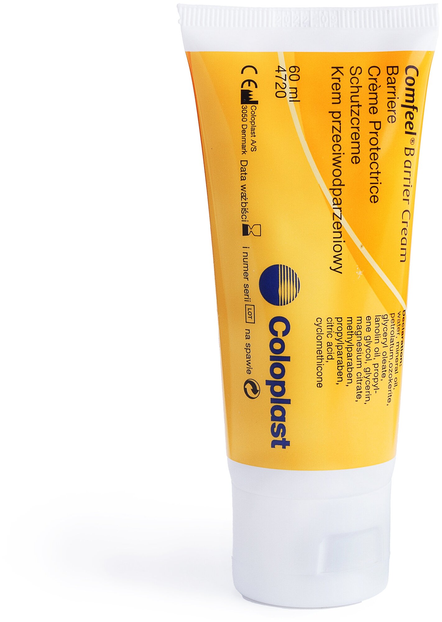 4720 Защитный крем Coloplast Comfeel Barrier Cream Колопласт Комфил крем-Барьер для кожи вокруг стомы объем 60мл. 1шт.