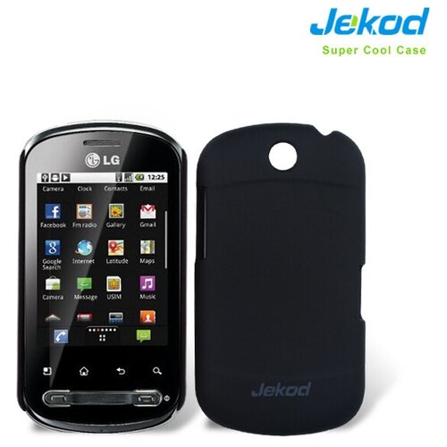 Чехол-накладка для LG Optimus Me / P350 Jekod (Черный)