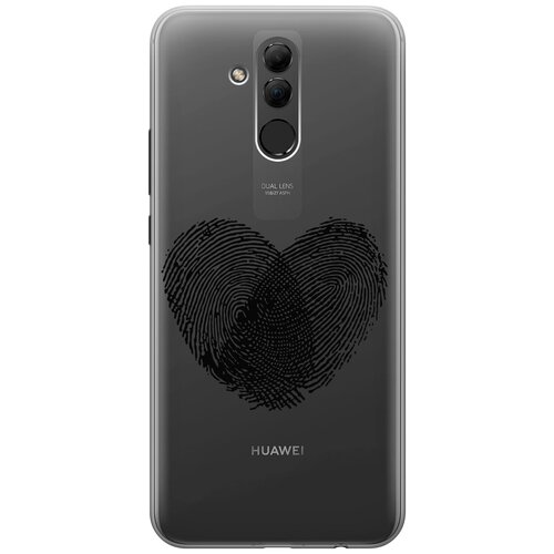 Силиконовый чехол с принтом Lovely Fingerprints для Huawei Mate 20 Lite / Хуавей Мейт 20 Лайт силиконовый чехол на huawei mate 20 lite perfect для хуавей мейт 20 лайт
