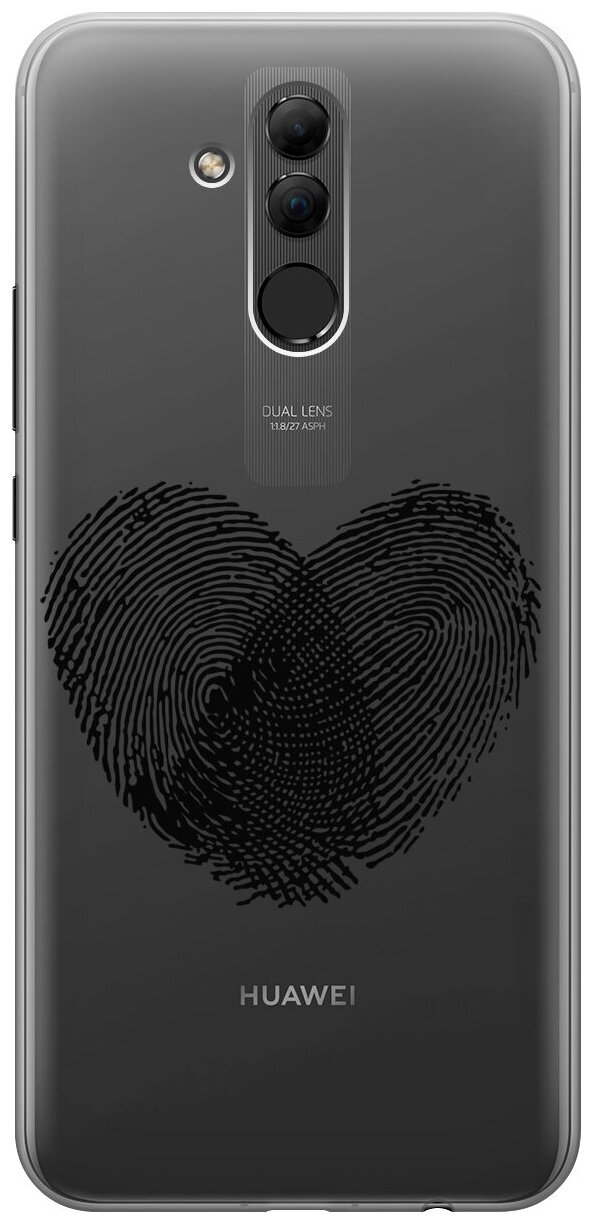 Силиконовый чехол с принтом Lovely Fingerprints для Huawei Mate 20 Lite / Хуавей Мейт 20 Лайт