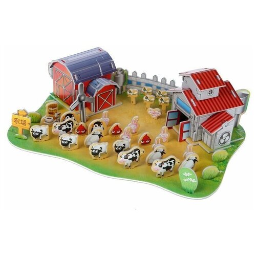 3D пазлы из пенокартона ранчо 57 дет 27199 440₽