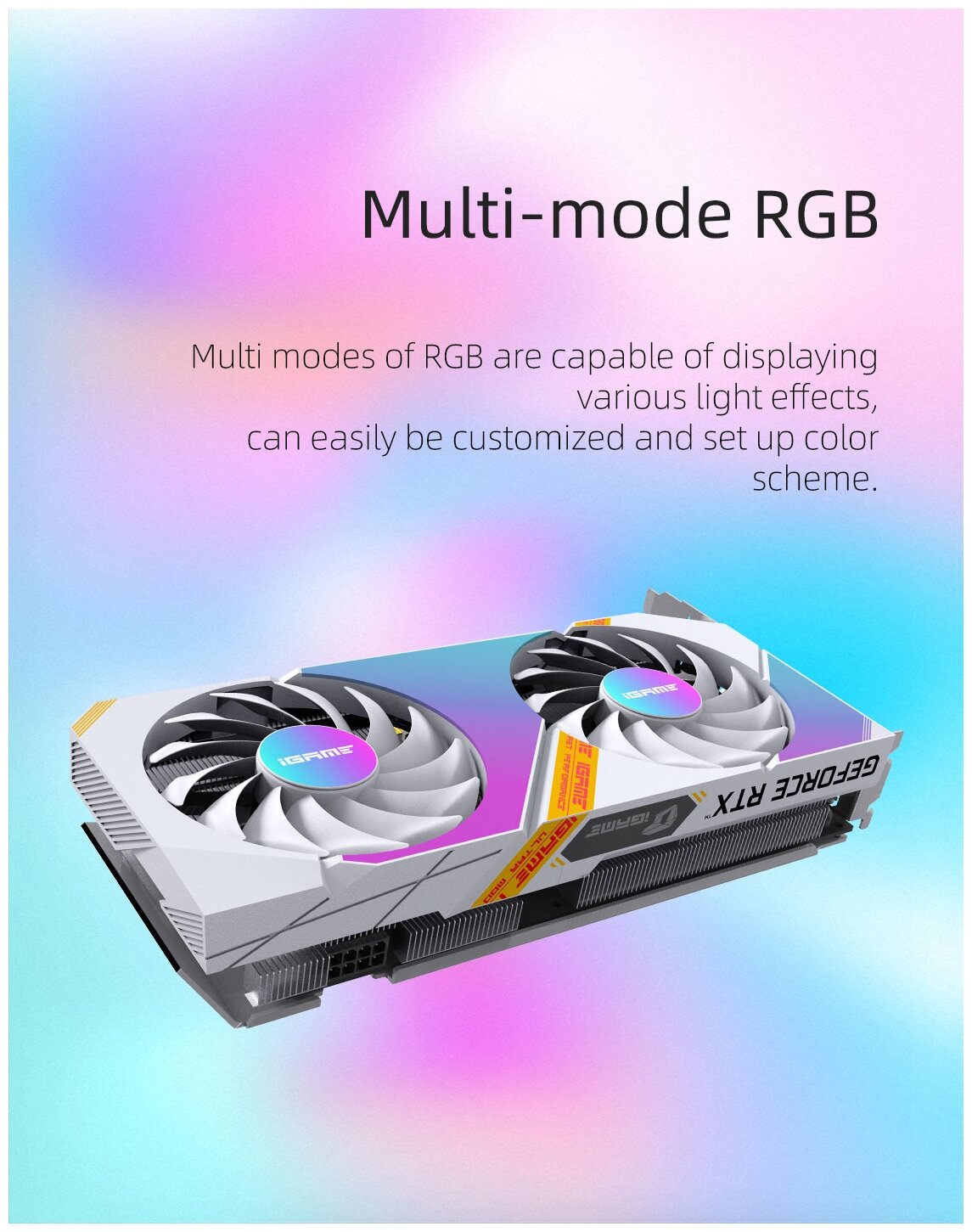 Видеокарта Colorful RTX3050 Ultra W DUO OC 8GB-V GDDR6 128bit HDMI 3xDP LHR RTL (596835)