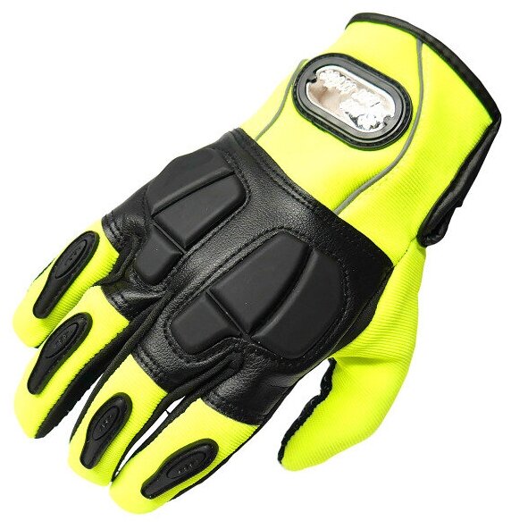 Перчатки с защитными вставками для езды на мотоцикле и велосипеде EXANTOO QGV2 GREEN