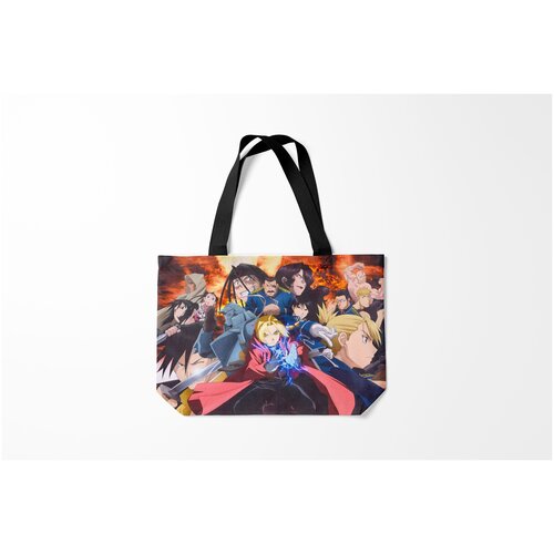 фото Сумка-шоппер / 46х35 см / аниме / стальной алхимик fullmetal alchemist brotherhood burnettie