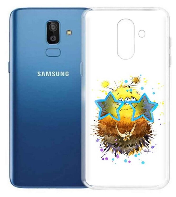 Чехол задняя-панель-накладка-бампер MyPads Буня для Samsung Galaxy J8 2018 (SM-J810) противоударный