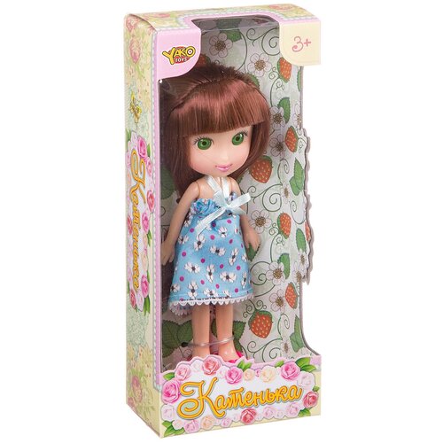 Кукла Yako toys Катенька, 16,5 см (Д87584) кукла yako cristine 35 см m7578 4