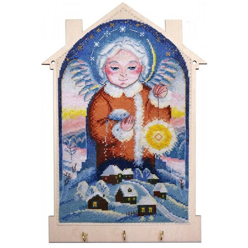 Набор для создания ключницы Снежный ангел 15 x 25 см марья искусница 22.002.11