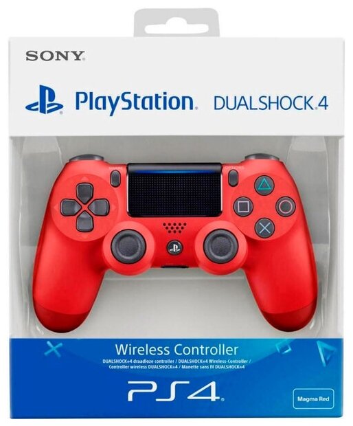Геймпад Sony DualShock 4 v2 CUH-ZCT2E, красная лава