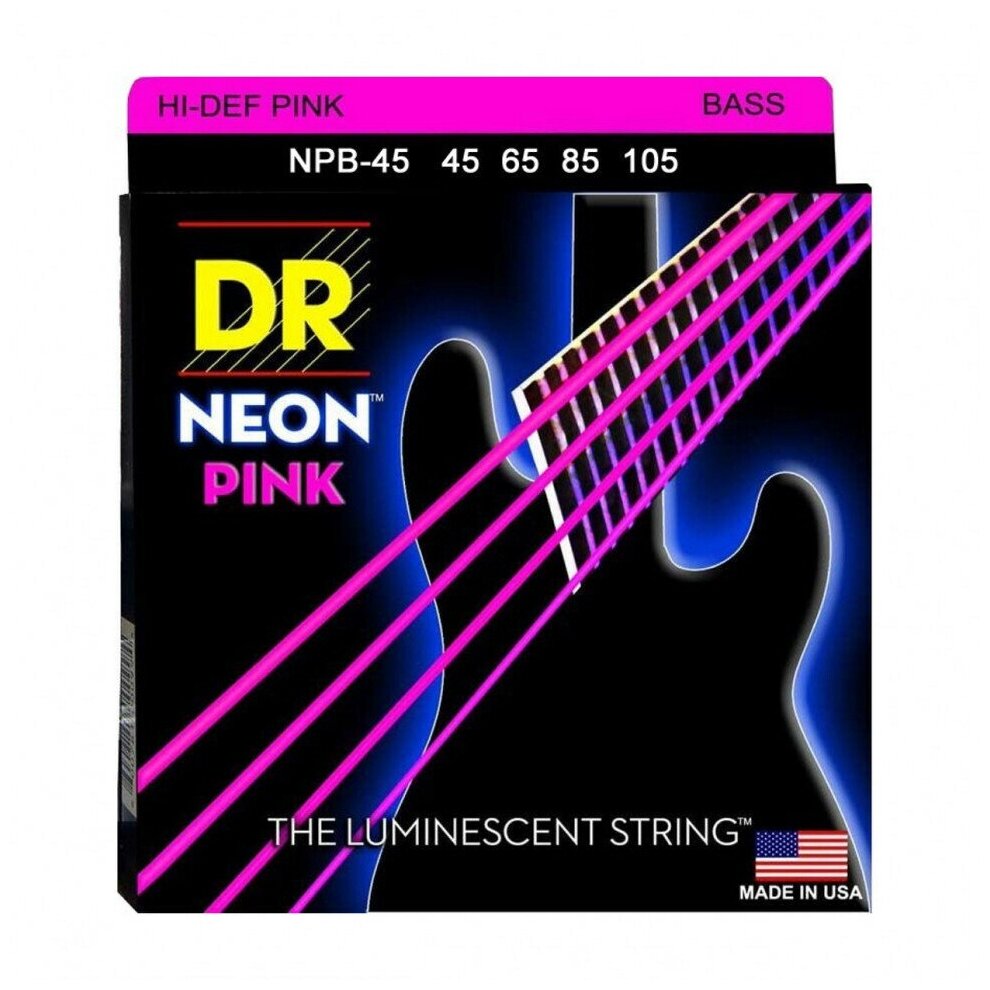 DR Strings NPB-45 HI-DEF NEON Струны для бас-гитары