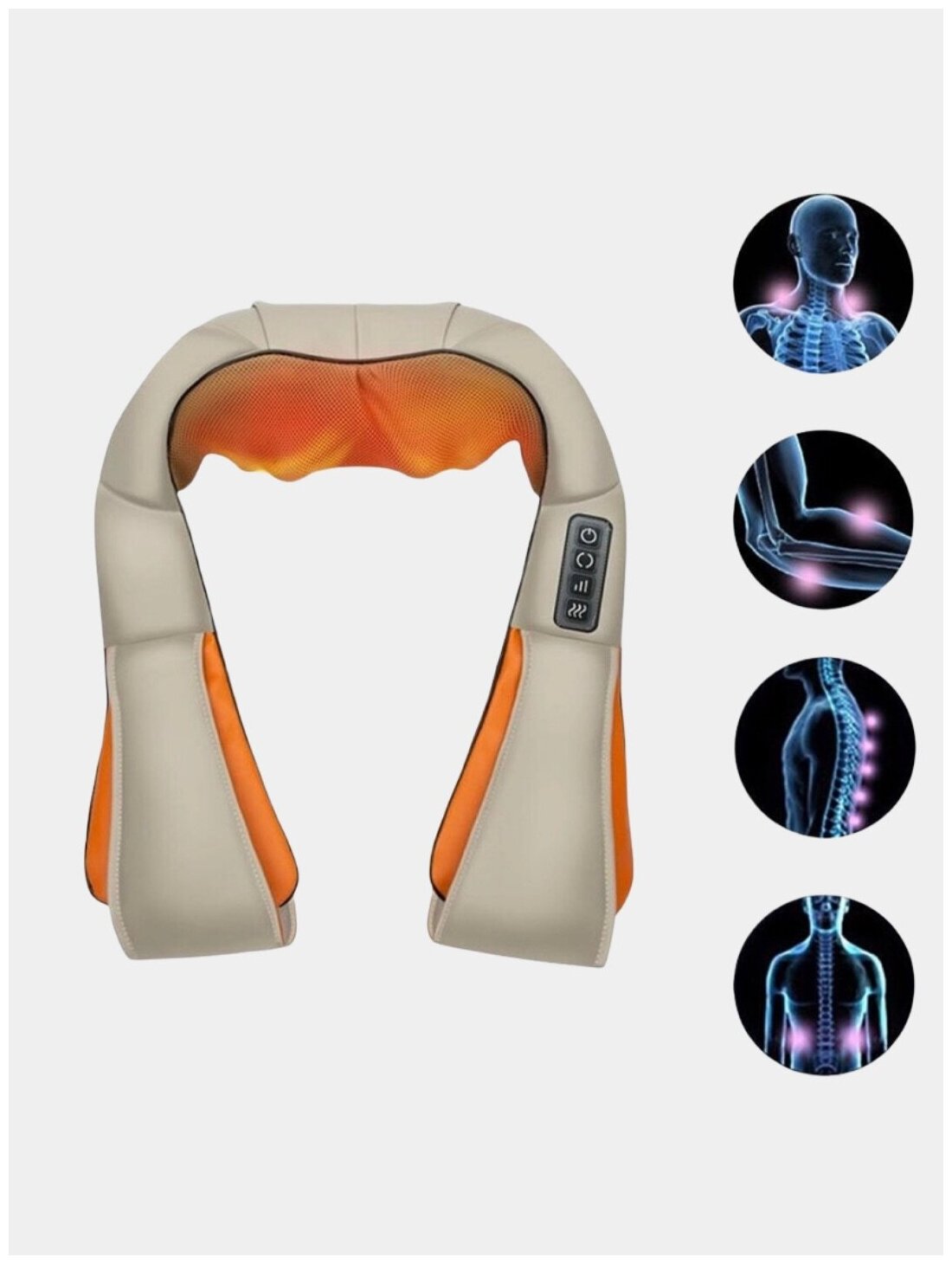 Универсальный массажер для шеи, плеч и спины / Электрический массажный воротник с прогревом - фотография № 11
