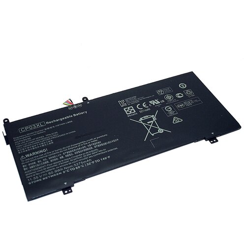 аккумулятор для ноутбука hp spectre x360 11 55v 57 9wh pn sh03 3s1p Аккумуляторная батарея для ноутбука HP Spectre x360 13 (CP03XL) 11.55V 5275mAh