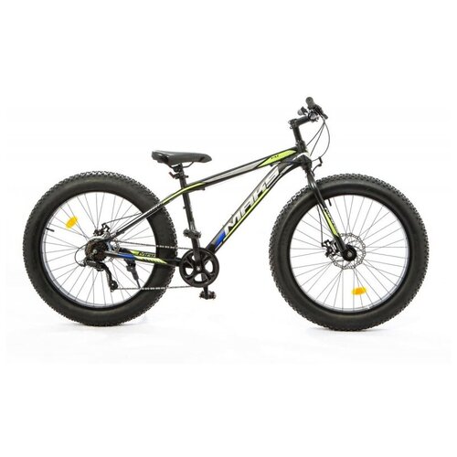 Велосипед 26 MAKS FAT MD фэтбайк 7-ск рама 18 черныйжелтый 2252200₽