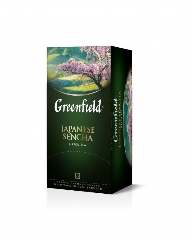 Greenfield чай зеленый пакетированный Japanese Sencha 2г*25п - фотография № 15