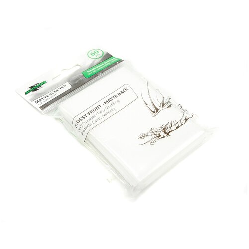 Протекторы Blackfire для ККИ - Белые матовые (60 шт.) 62х89 мм - для карт K-Pop, MTG, Pokemon