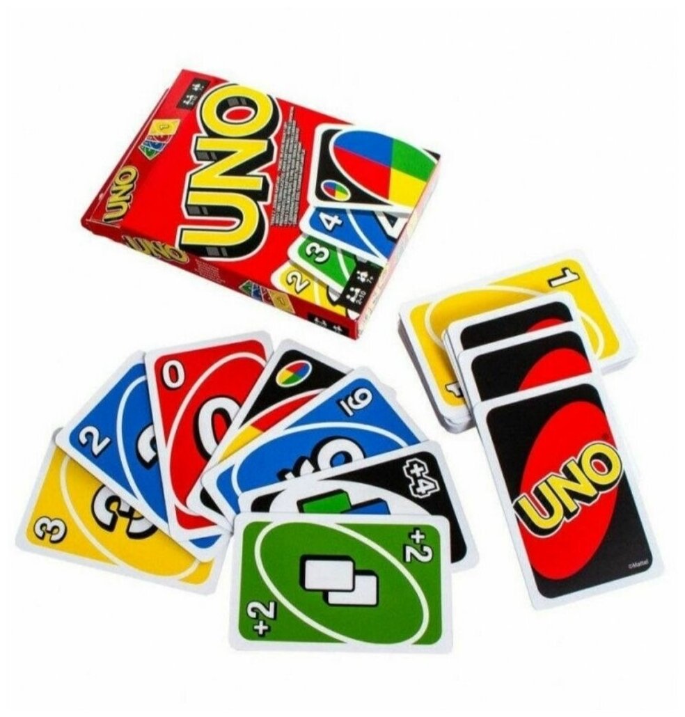 Карточная игра Уно UNO / Игра настольная карточная Uno 108 карт Atlanfa