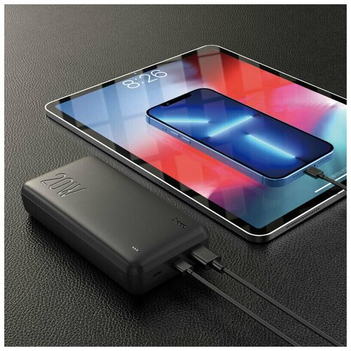 Power Bank Внешний аккумулятор на 20000 мАh с быстрой зарядкой 20W QC30PD светодиодный цифровой дисплей быстрая зарядка для айфона и андроид 276000₽