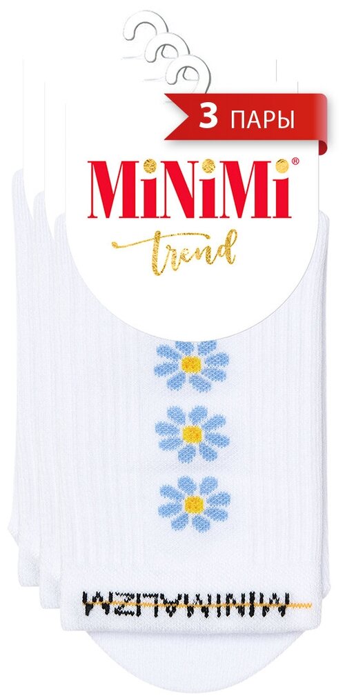 Носки MiNiMi, 3 пары, размер 39-41, белый