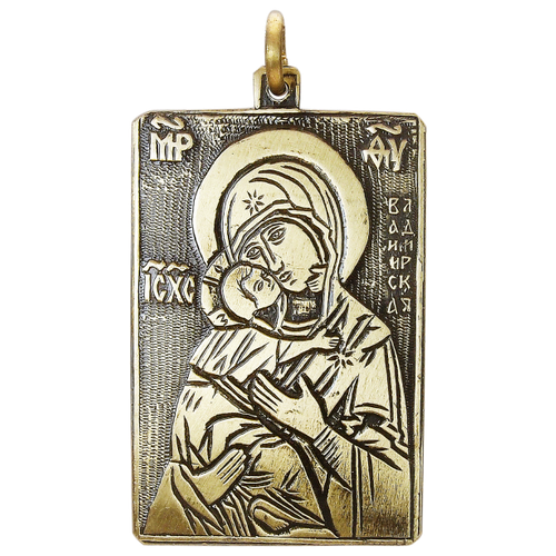 владимирская икона божией матери рамка 8 9 5 см Подвеска Мастерская Алешиных