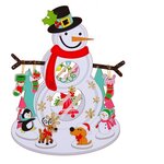 Школа талантов Набор для творчества создай новогоднее украшение Снеговик 4936541 - изображение