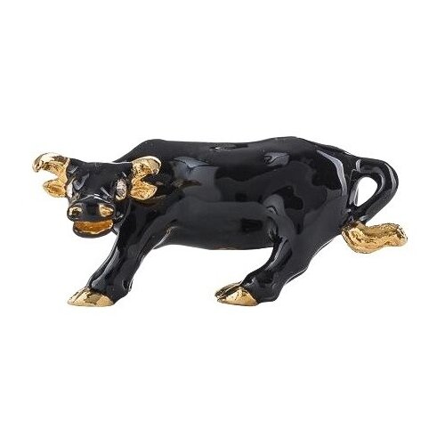 Сувенир с кристаллами Swarovski 4458-4/GE-12 Бык 5*3*2см.