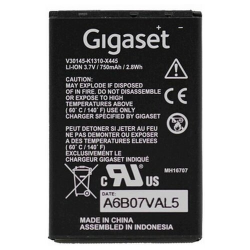 Аккумулятор Gigaset SL400H Battery HS SL400 аккумулятор gigaset sl400h battery pack 750mah for dect