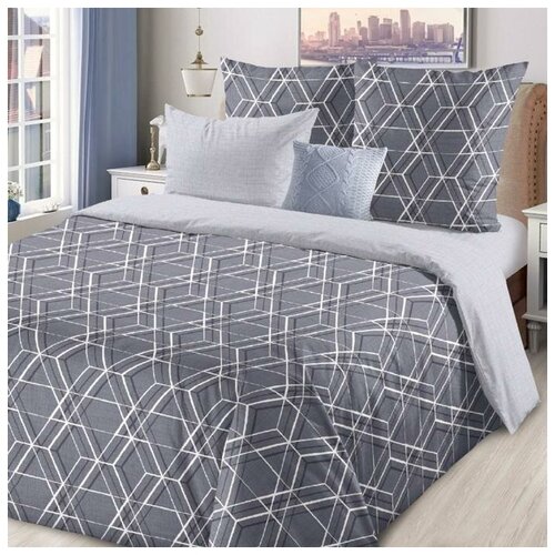 Комплект постельного белья Грей, Семейный, Бязь, наволочки 70x70