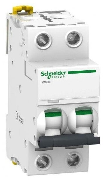 A9F75203 Автоматический выключатель Schneider Electric Acti 9 iC60N 3А 2п 6кА, D