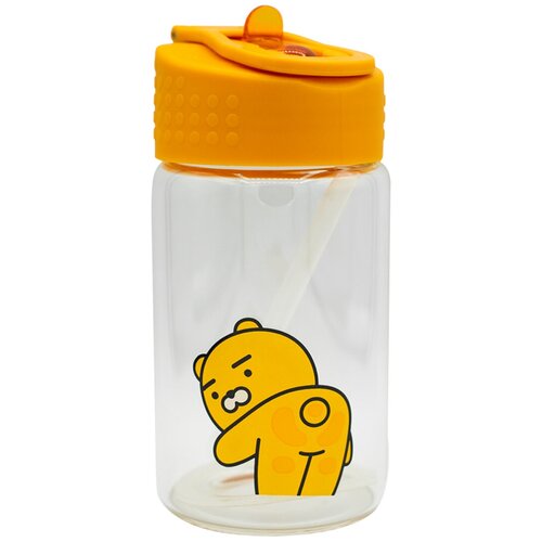 Бутылочка-поильник с трубочкой, 500 мл, цвет оранжевый, 20х7х7 см, Baby Fox BF-BTL3-07