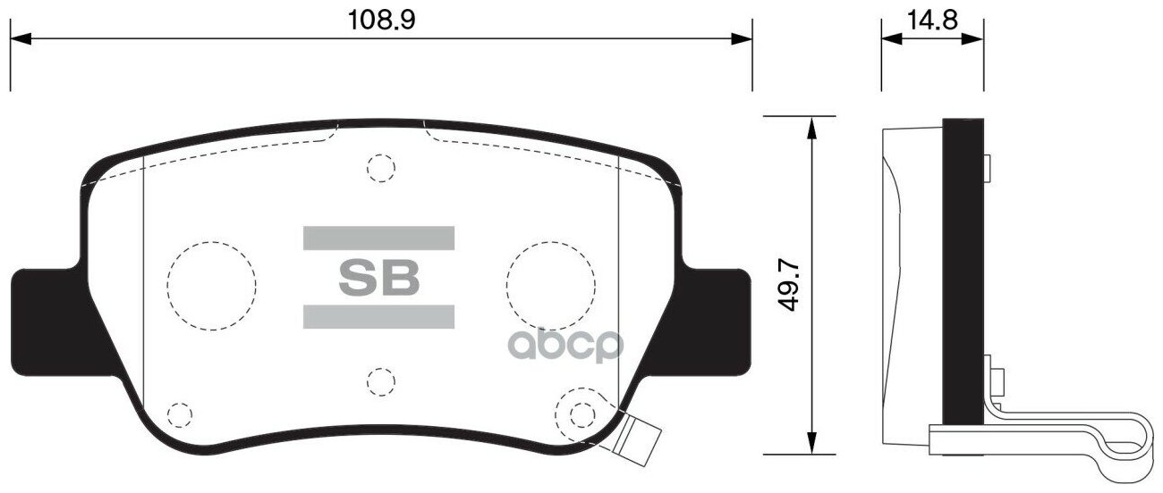 Тормозные колодки задние SP1578 для Toyota Avensis 1.6-2.0/2.0D/2.2D 2009>