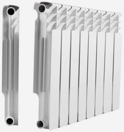 Изображение товара Радиатор биметаллический МС THERMA Q2 500/80 8 секций 1064 Вт