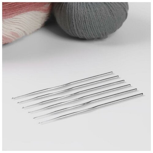 Набор крючков для вязания, d = 0,5-1 мм, 12 см, 6 шт./В упаковке шт: 1