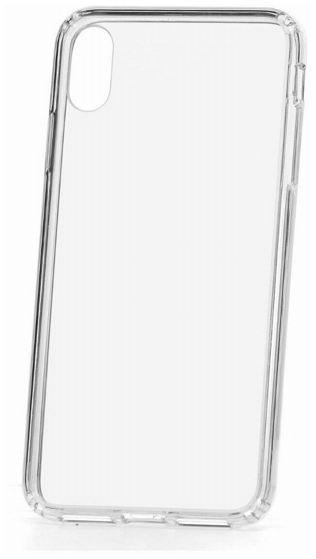 Прозрачный чехол для iPhone XS Max Kruche Acryl Crystal, противоударная пластиковая накладка, силиконовый защитный бампер с защитой камеры