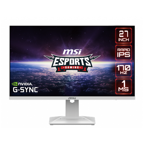 27 Монитор MSI G274QRFW, 2560x1440, 170 Гц, IPS, белый