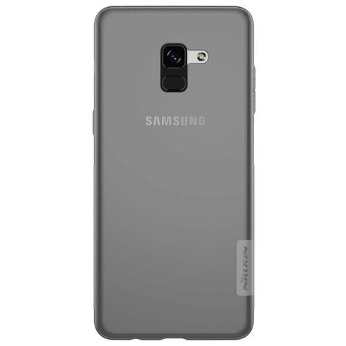 Чехол Nillkin Nature case для Samsung Galaxy A8 plus 2018 (серый, гелевый) накладка nillkin frosted shield пластиковая для samsung galaxy a8 plus 2018 a730 gold золотистая