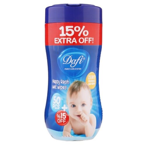 DafI Влажные детские салфетки +15% Extra off 50 шт (6 упаковок)