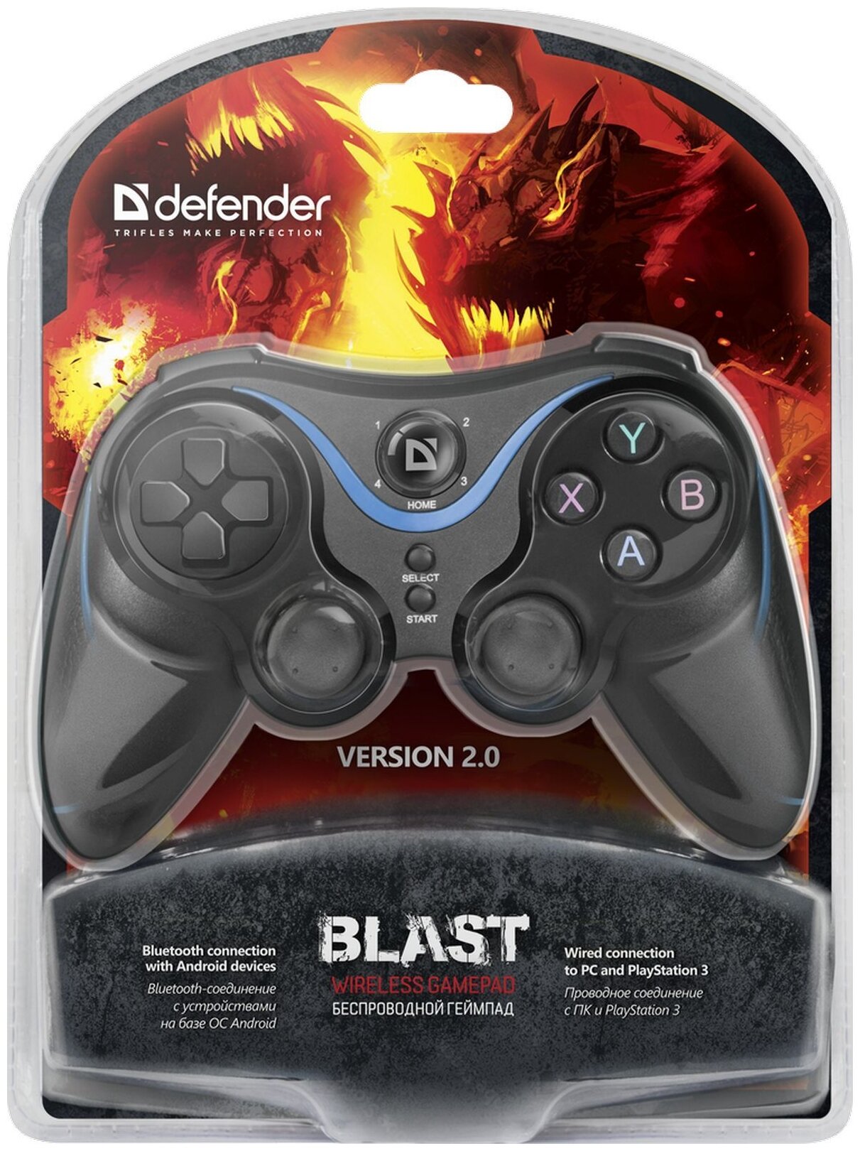 Беспроводной геймпад Defender Blast USB,Bluetooth,Android,Li-Ion
