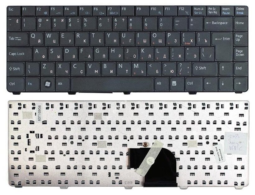 Клавиатура для ноутбука Sony Vaio 147996411 черная 2970₽