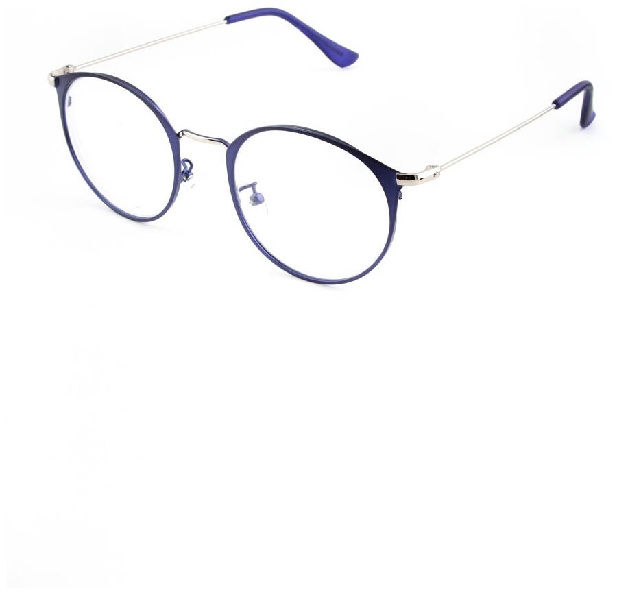 Готовые очки для зрения синие с диоптриями -1.00 футляр